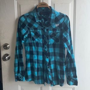 Women’s medium fox racing flannel button down